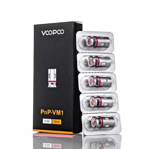 Voopoo PnP VM1 0.3 Ohm Mesh Coils, Pack of 5